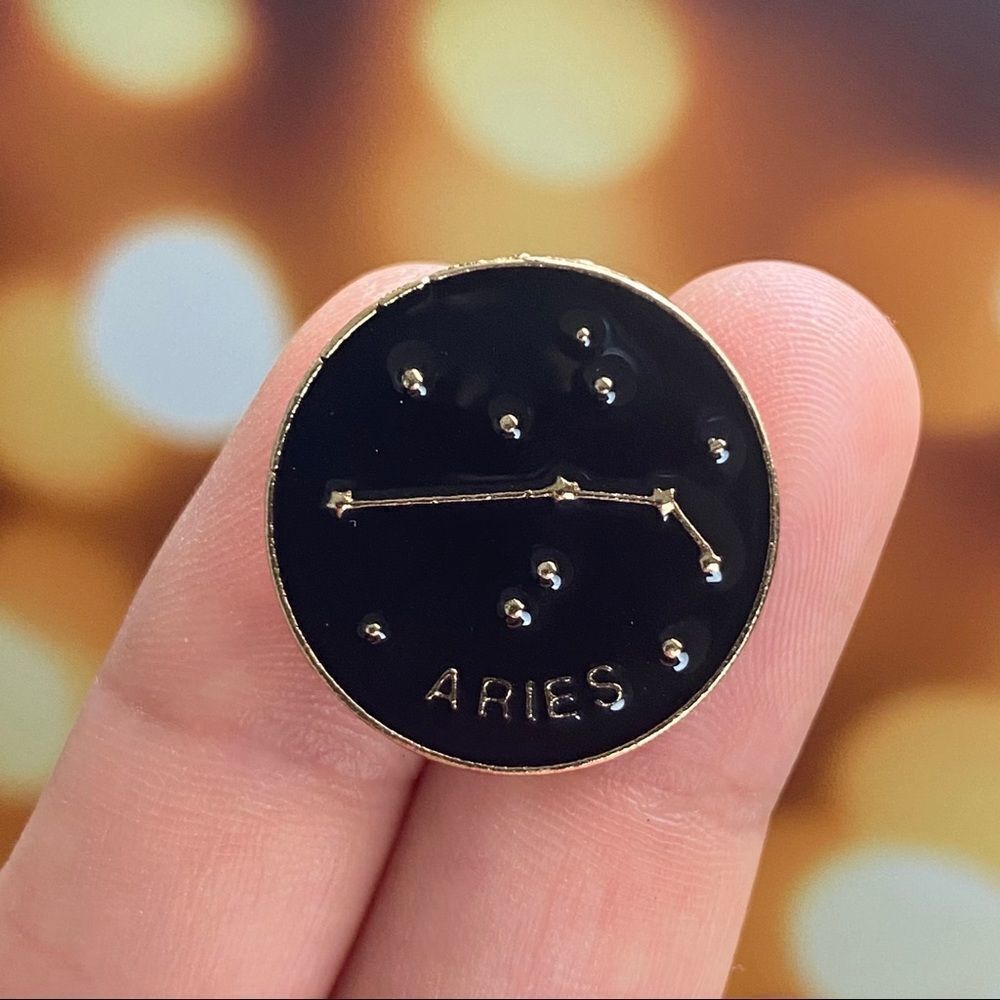 Aries Zodiac Enamel Pin/ Brooch Lapel